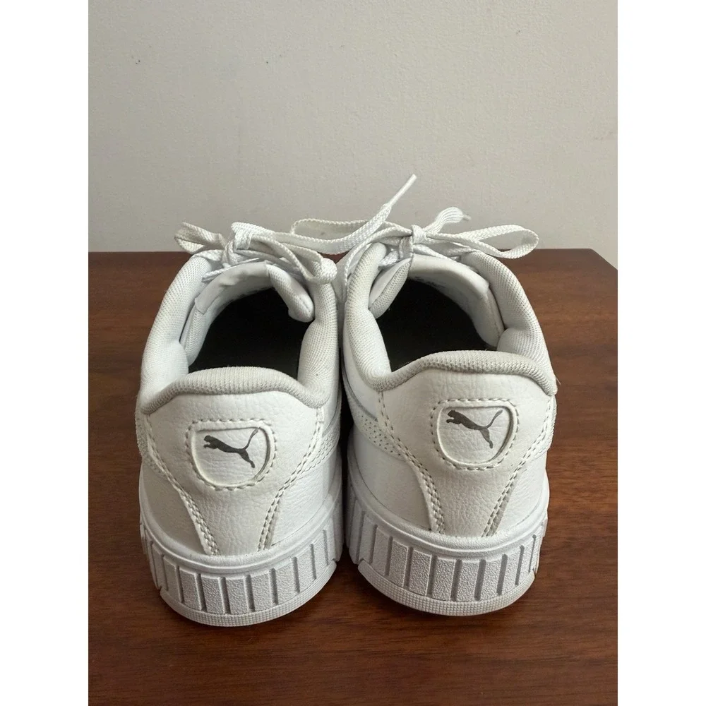 PUMA Women's Carina 2.0 White Leather Casual Sneakers Shoes Size 7.5
